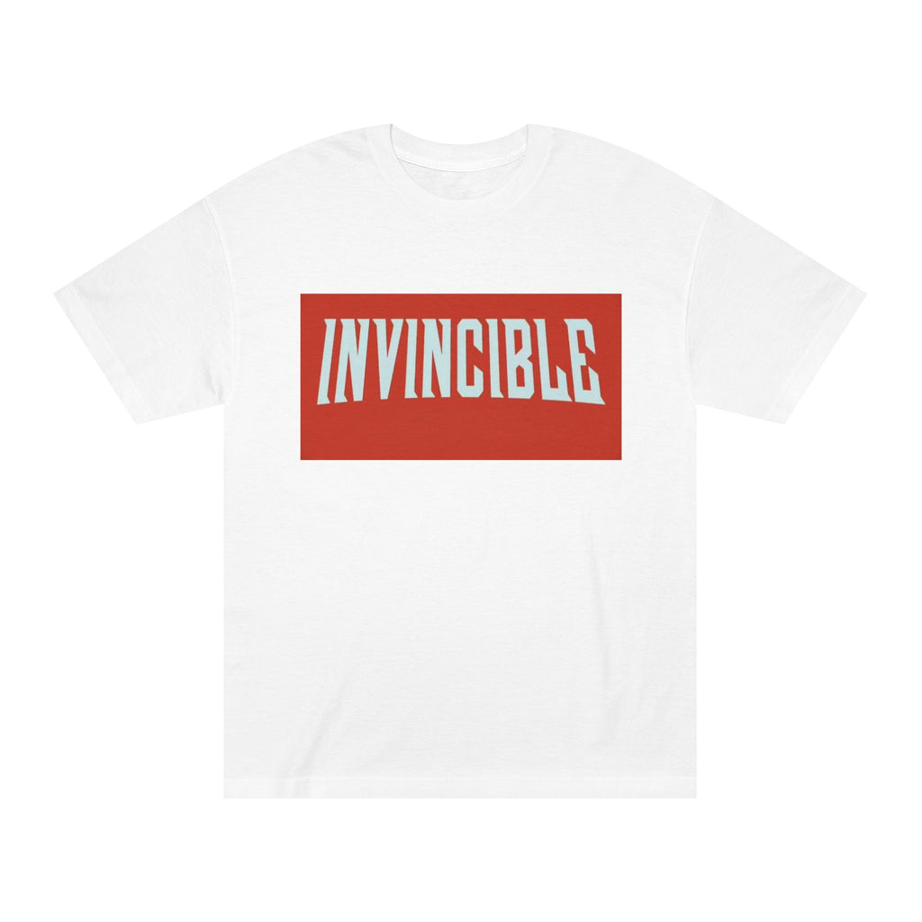 Invincible Graphic Tee — Bold Red Block Logo T-Shirt