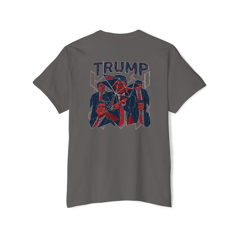 Political Pocket Tee — MAGA Front, Trump Graphic Back