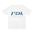 Invincible Graphic Tee — Retro Block Letter Inspirational T-Shirt
